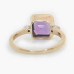 Amethyst & Diamond 9ct Gold Ring - Jordans Jewellers