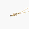 Jordans Jewellers 9ct yellow gold antique garnet pendant and a new 9ct hayseed chain - Alternate shot 1