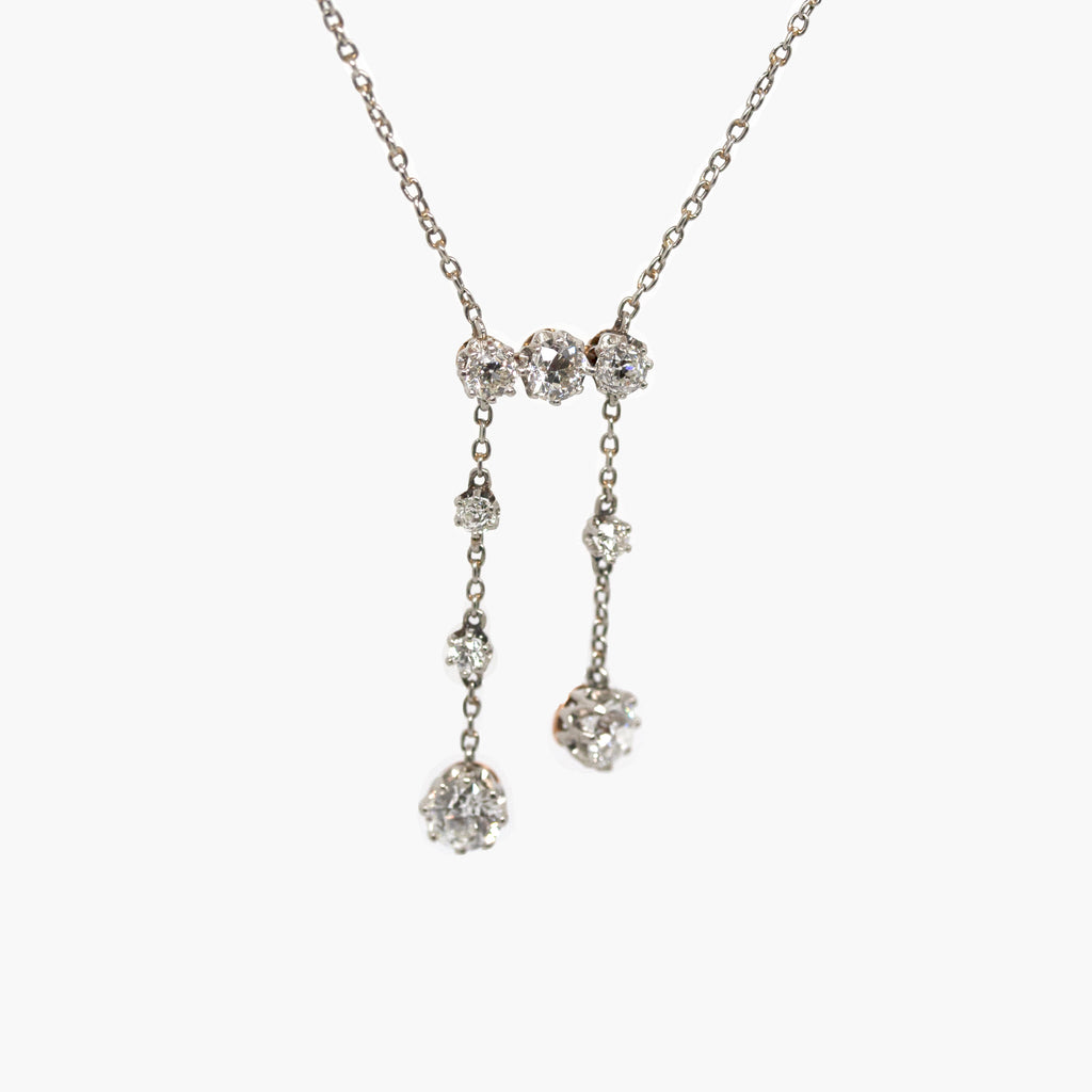 Antique Edwardian Diamond Négligée Necklace