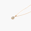 Jordans Jewellers 9ct rose gold aquamarine and pearl pendant necklace