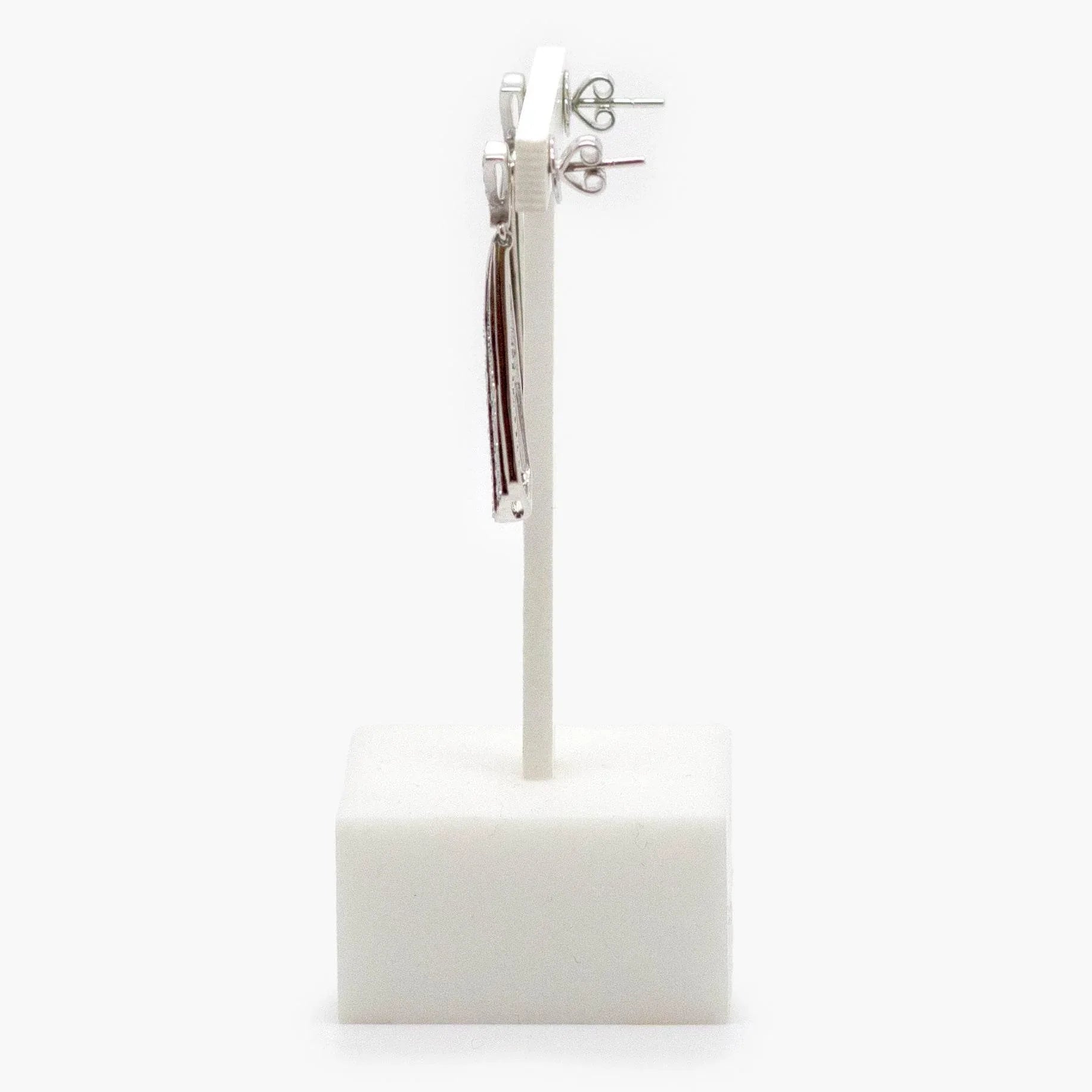 Art Deco Style Diamond Drop Earrings - Jordans Jewellers