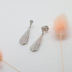 Art Deco Style Diamond Drop Earrings - Jordans Jewellers