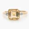 Citrine & Diamond 9ct Gold Ring