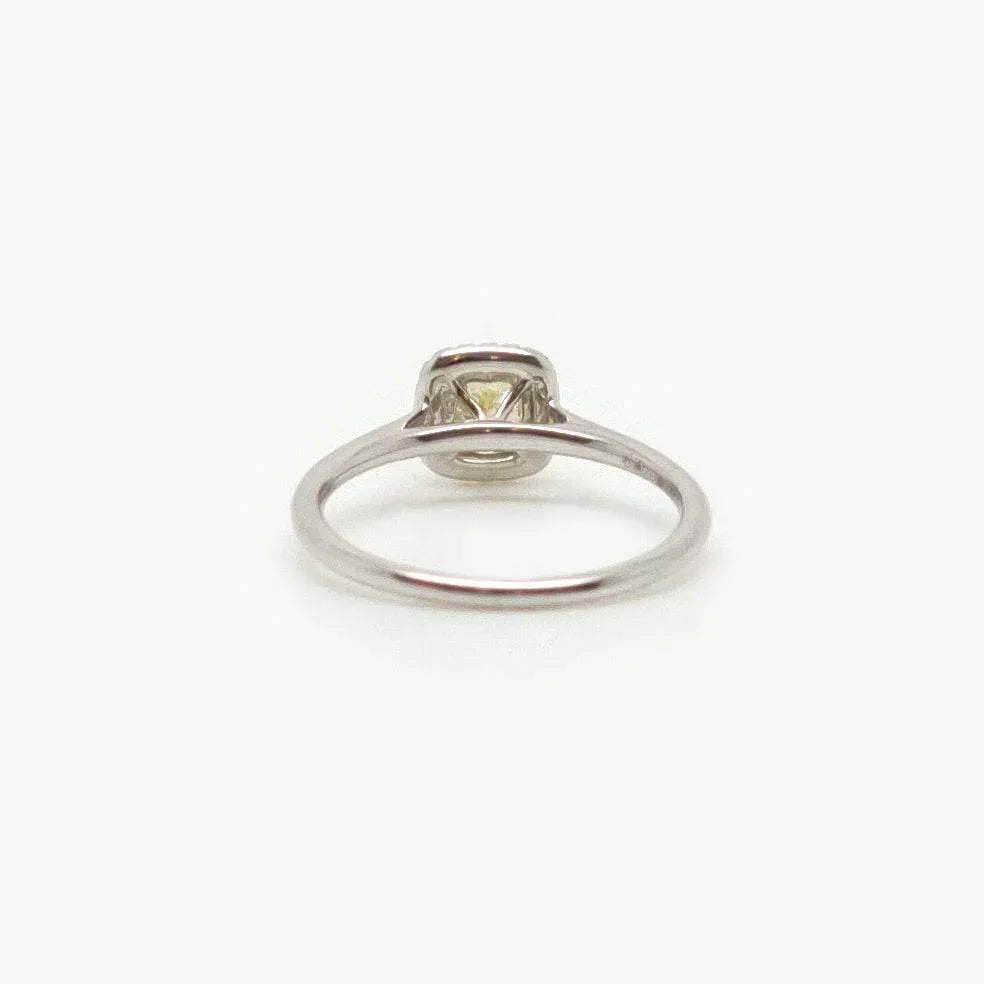 Cushion Cut Yellow Diamond Cluster Ring - Jordans Jewellers