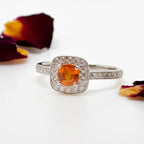 Cushion Gold Sapphire Cluster Ring - Jordans Jewellers