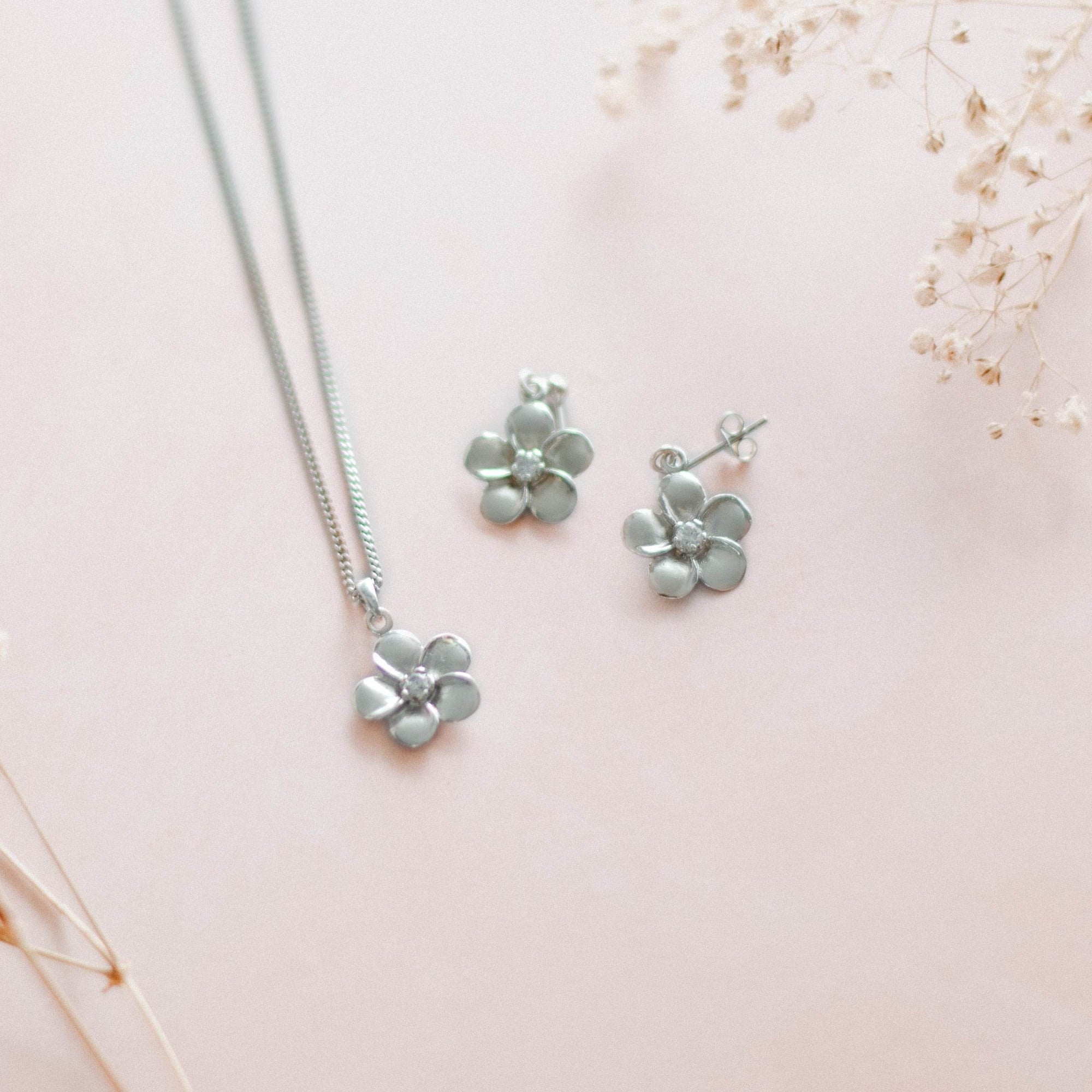 Silver Flower Earrings - Jordans Jewellers