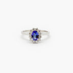 Tanzanite & Brilliant-Cut Diamond Cluster Ring - Jordans Jewellers