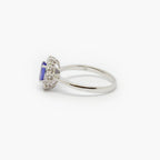 Tanzanite & Brilliant-Cut Diamond Cluster Ring - Jordans Jewellers