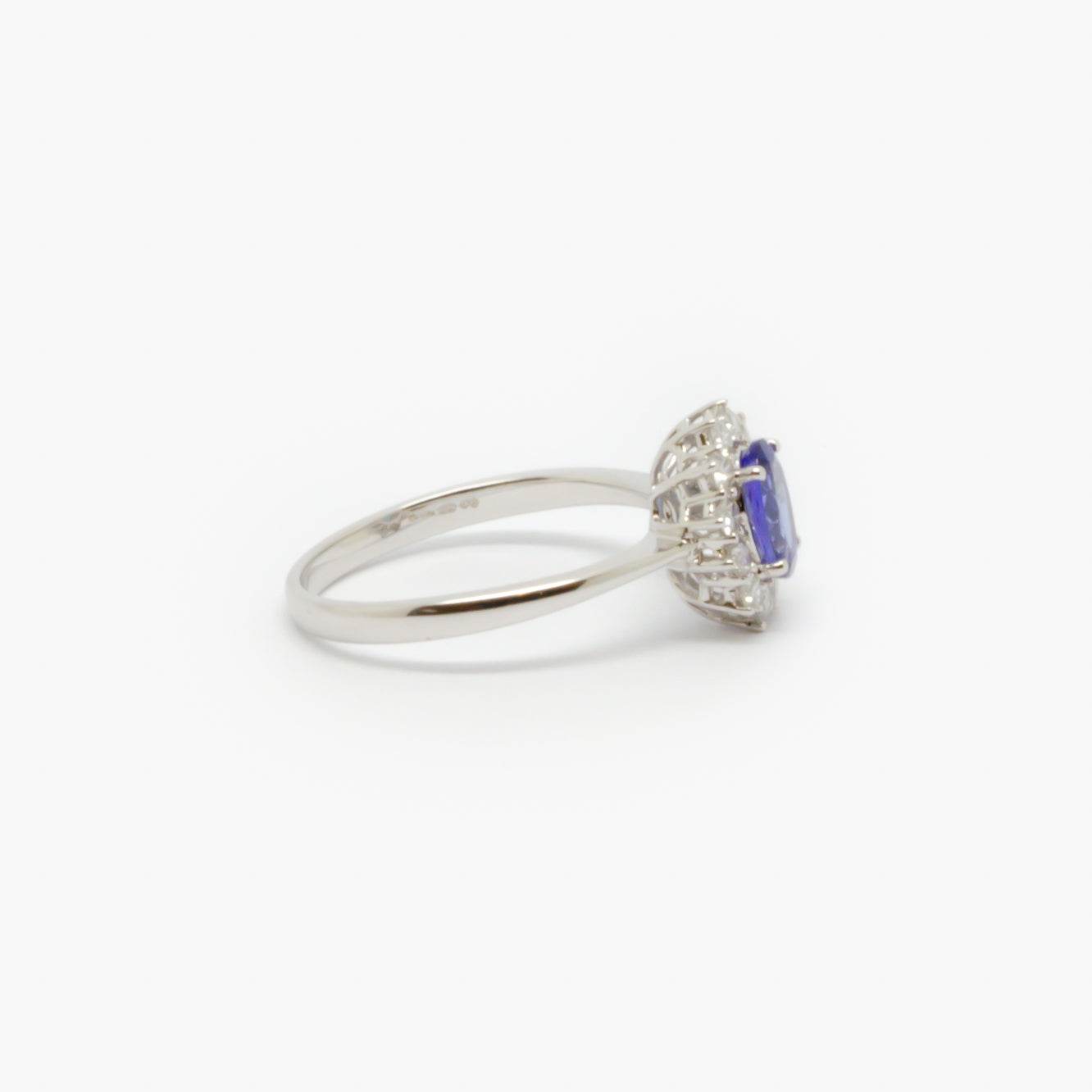 Tanzanite & Brilliant-Cut Diamond Cluster Ring - Jordans Jewellers