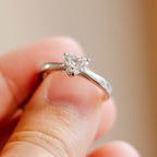 Diamond Heart Solitaire Ring - Jordans Jewellers