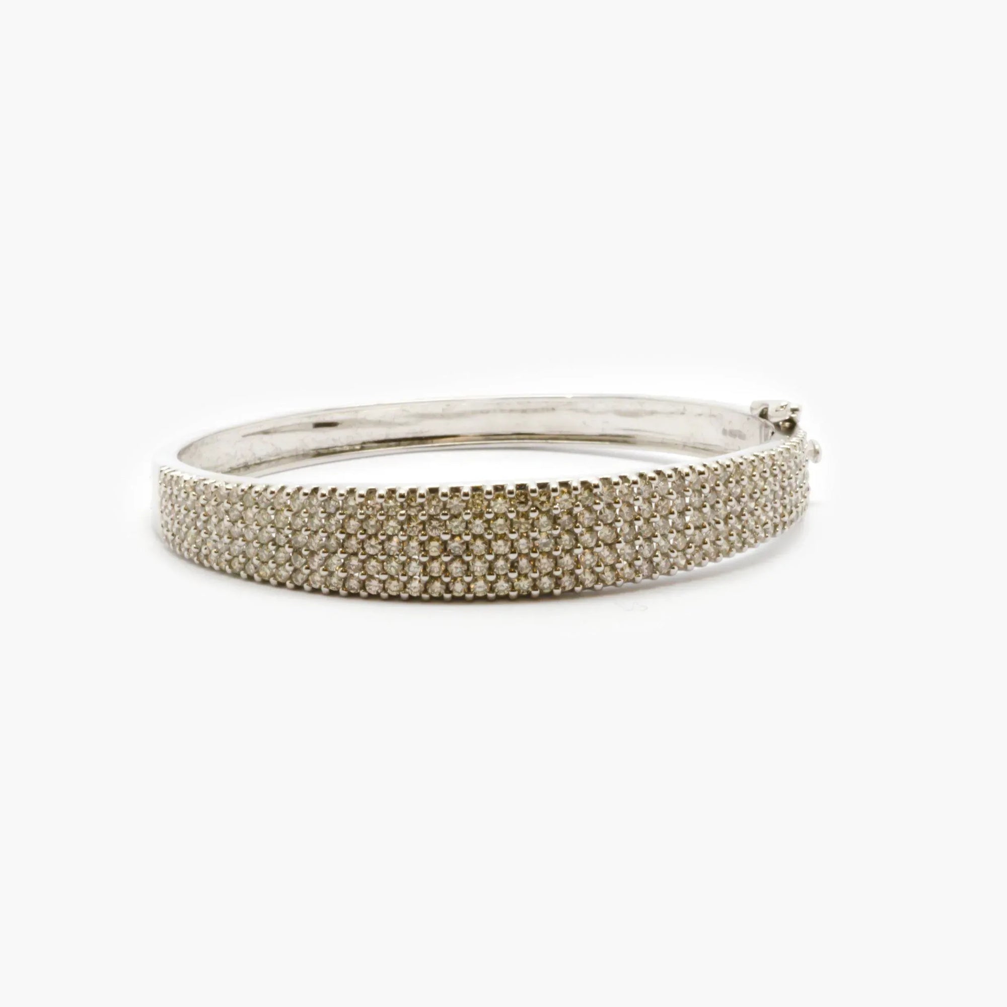 Diamond Set Bangle Bracelet - Jordans Jewellers