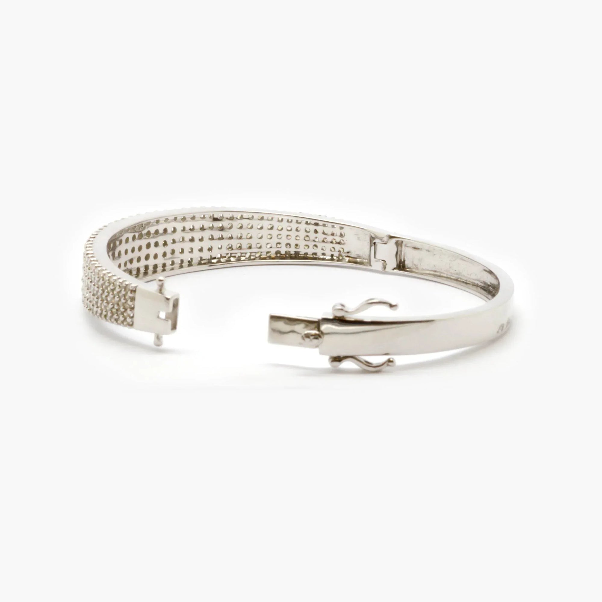 Diamond Set Bangle Bracelet - Jordans Jewellers