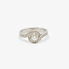 Jordans Jewellers 18ct white gold diamond and swirl ring
