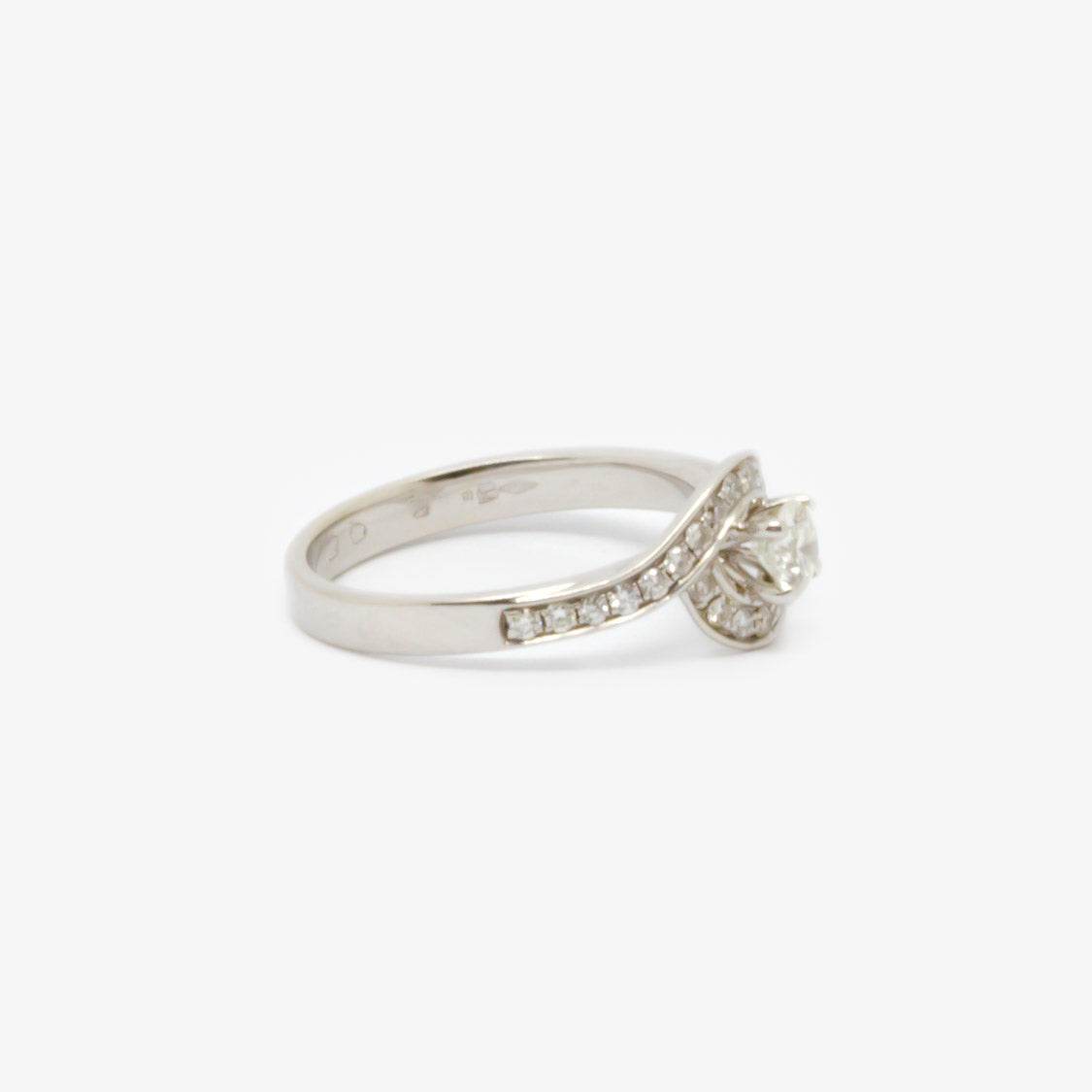 Diamond & Swirl Ring - Jordans Jewellers