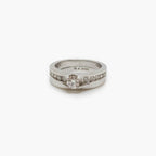 Diamond Wedding Set With Plain Wedding Band - Jordans Jewellers