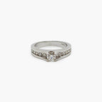 Diamond Wedding Set With Plain Wedding Band - Jordans Jewellers