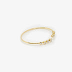 NEW 18 Carat Yellow Gold Eight Diamond Bubble Bangle - Jordans Jewellers
