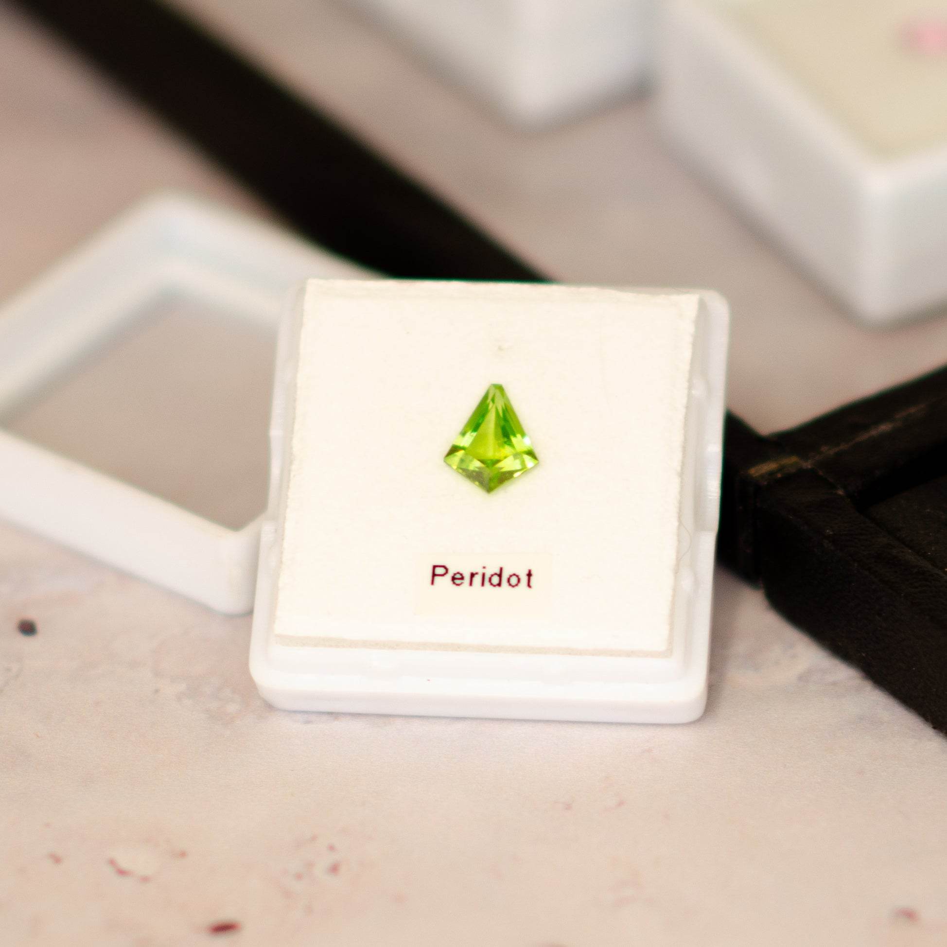 Kite Cut Peridot & Diamond Pendant Necklace - Jordans Jewellers
