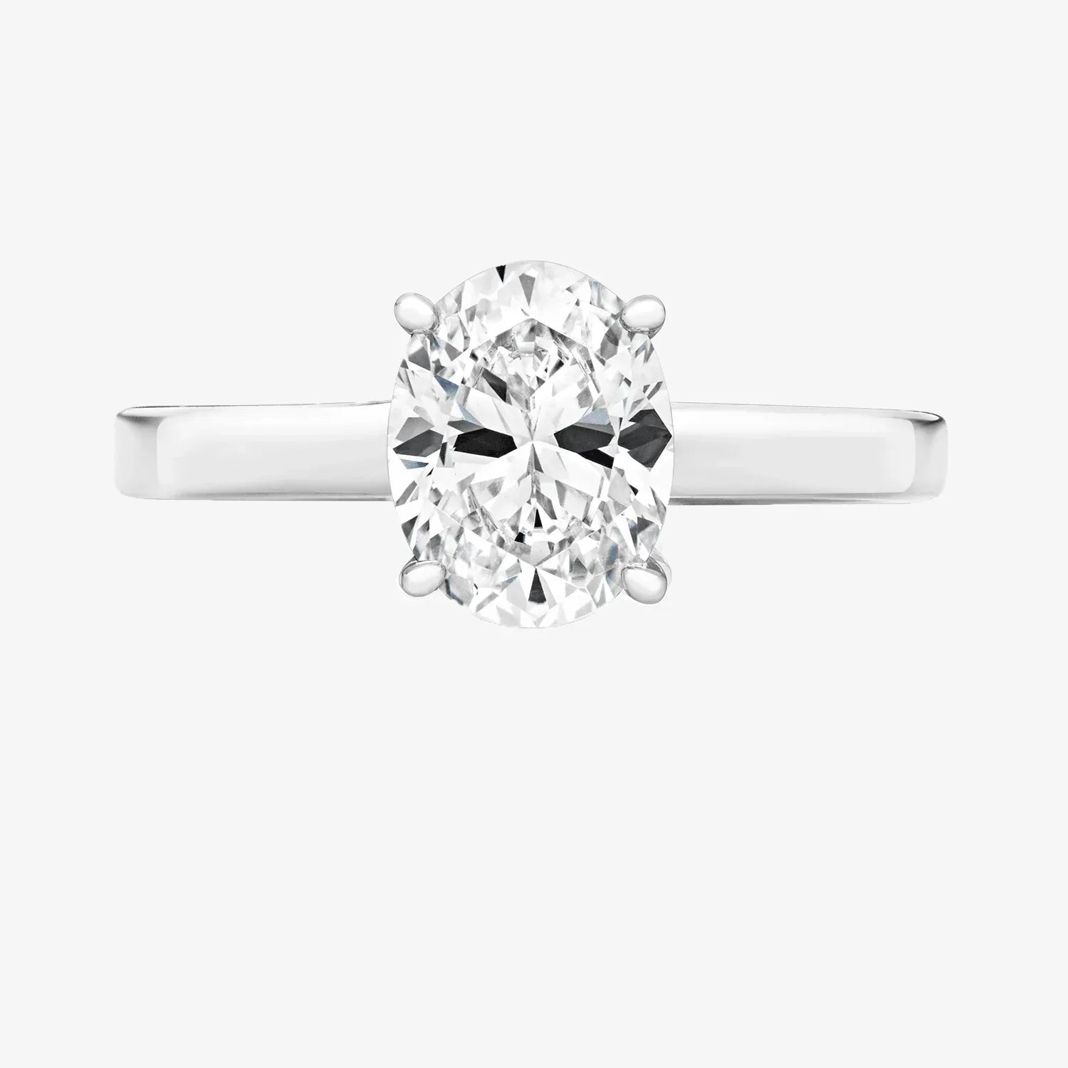 Lapidary 0.9x0.7cm Oval Single Stone Set Ring - Jordans Jewellers