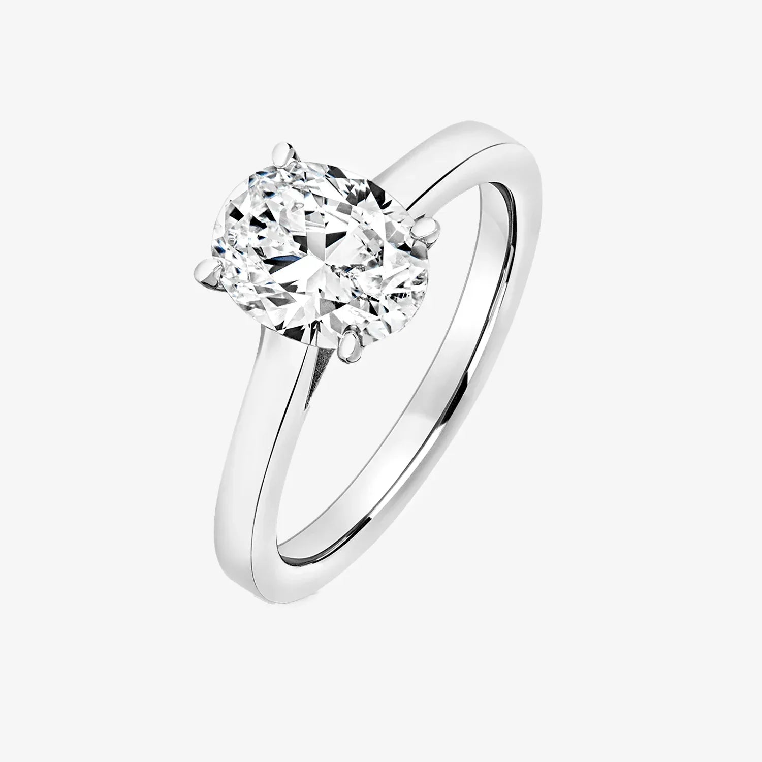 Lapidary 0.9x0.7cm Oval Single Stone Set Ring - Jordans Jewellers