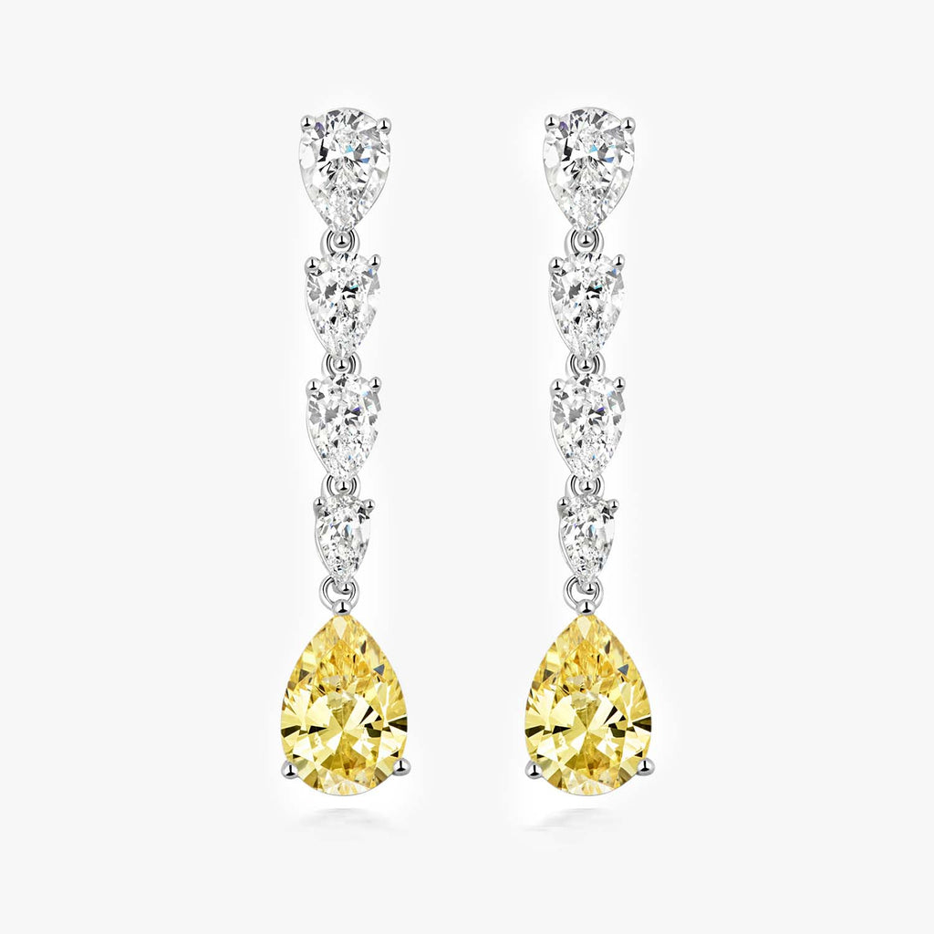 Jordans Jewellers Lapidary long graduated pear drop earrings