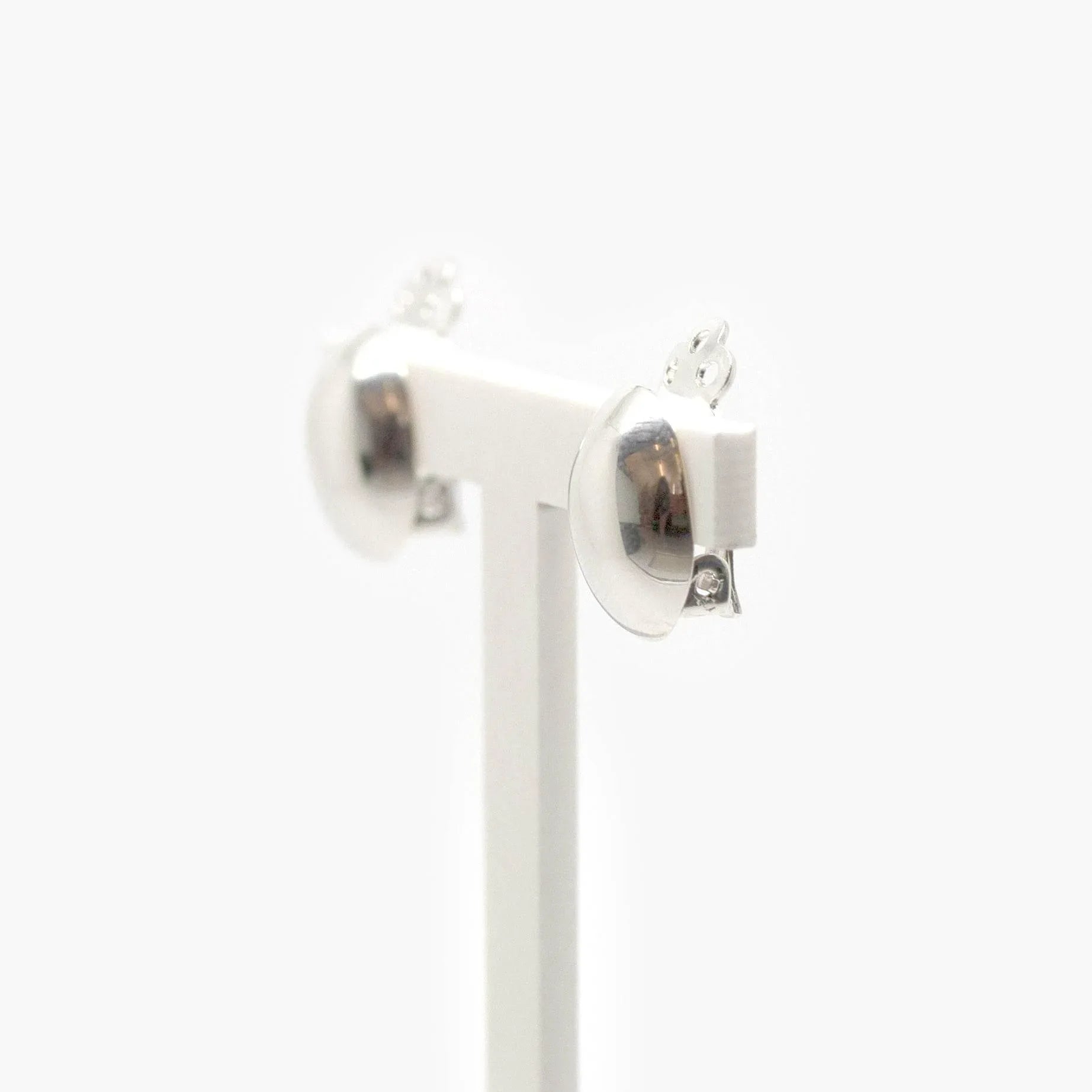 Medium Oval Silver Clip On Earrings - Jordans Jewellers