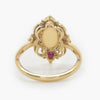 Opal & Ruby Filigree Art Deco Style Ring