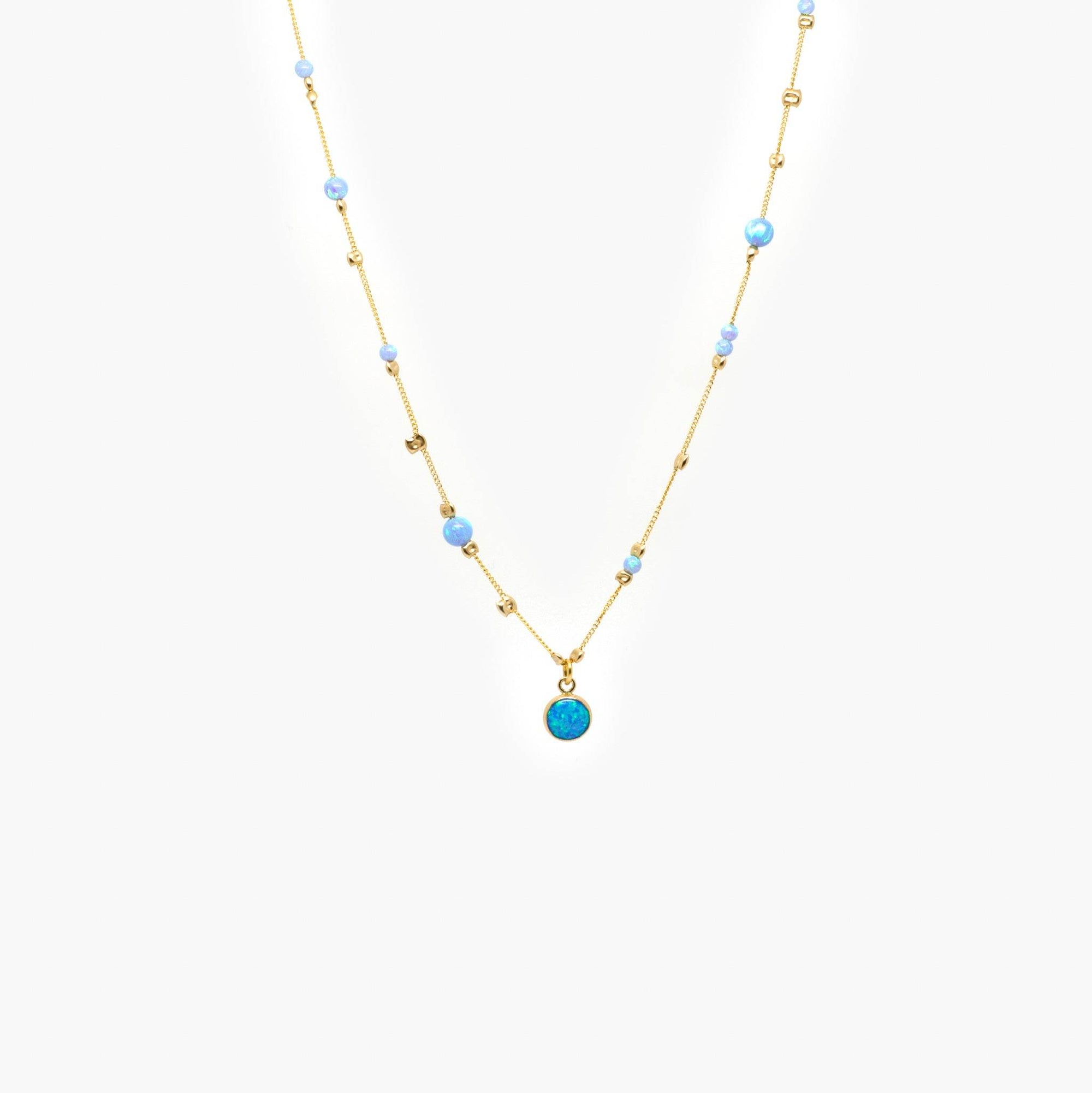 Opalite Drop Vermeil Necklace - Jordans Jewellers