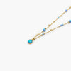 Jordans Jewellers rolled gold opalite drop vermeil necklace