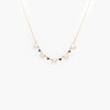 Jordans Jewellers 9ct rose gold pearl and sapphire necklace