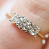 Pre-Owned 1.02ct Diamond 18ct Gold Trilogy Ring