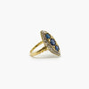 Jordans Jewellers pre-owned 18ct yellow gold sapphire and diamond ring - Alternate shot 1