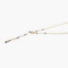 Jordans Jewellers 14k rolled gold Laurette style and blue created opal necklace - Alternate shot 1