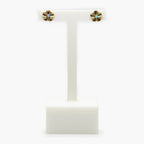 Rolled Gold Flower Opalite Stud Earrings - Jordans Jewellers