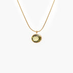 Rolled Gold Lemon Quartz Pendant Necklace - Jordans Jewellers
