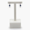 Sapphire & Diamond Oval Huggie Hoop Earrings