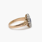 Antique 18 Carat Gold Sapphire and Diamond Cluster Ring - Jordans Jewellers