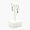 Jordans Jewellers 9ct white gold sapphire and aquamarine drop earrings - Alternate shot 1