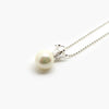 Silver Crown & Shell Pearl Necklace