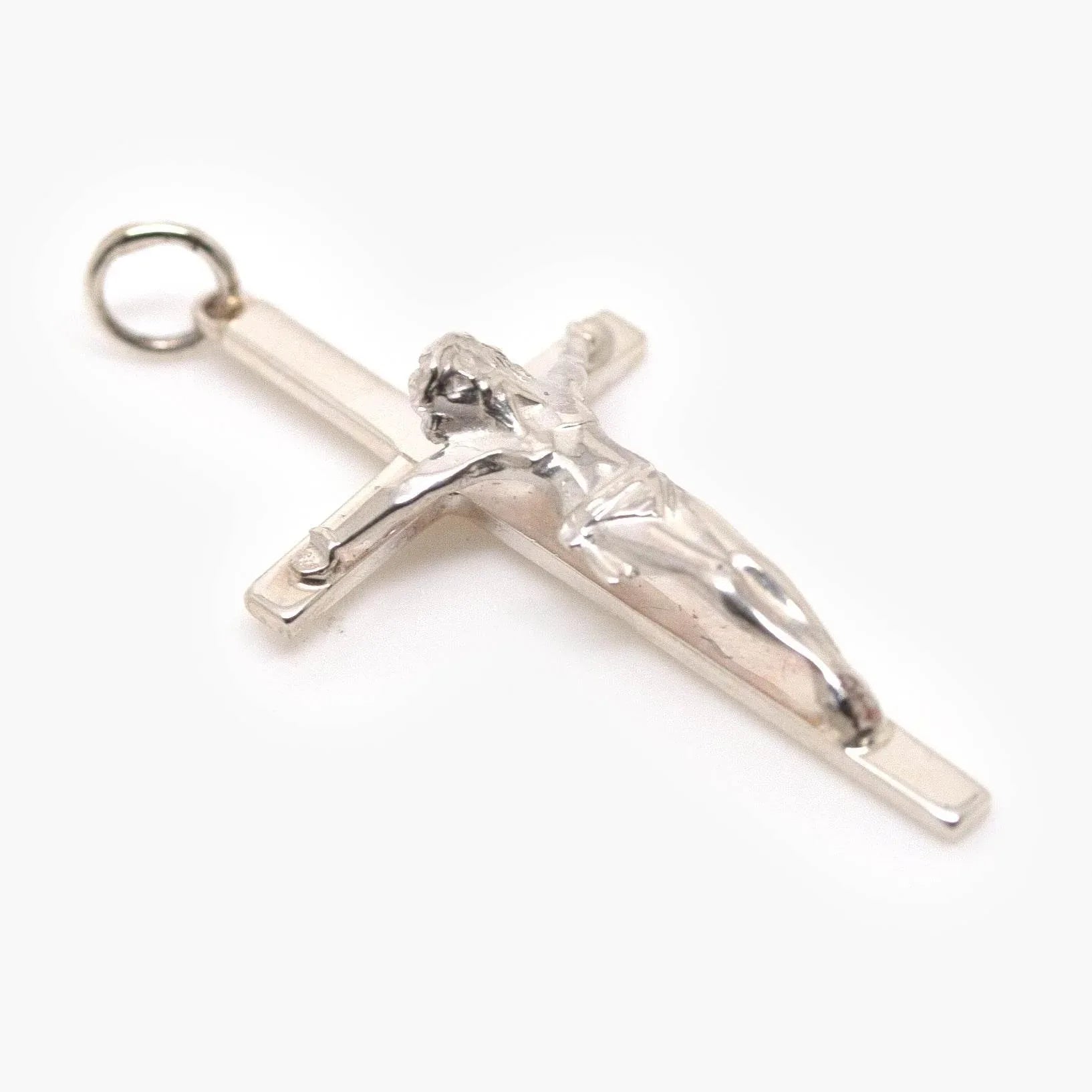 Silver Crucifix Cross Pendant - Jordans Jewellers