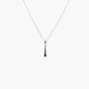 Jordans Jewellers 9ct white gold single stone ruby pendant necklace