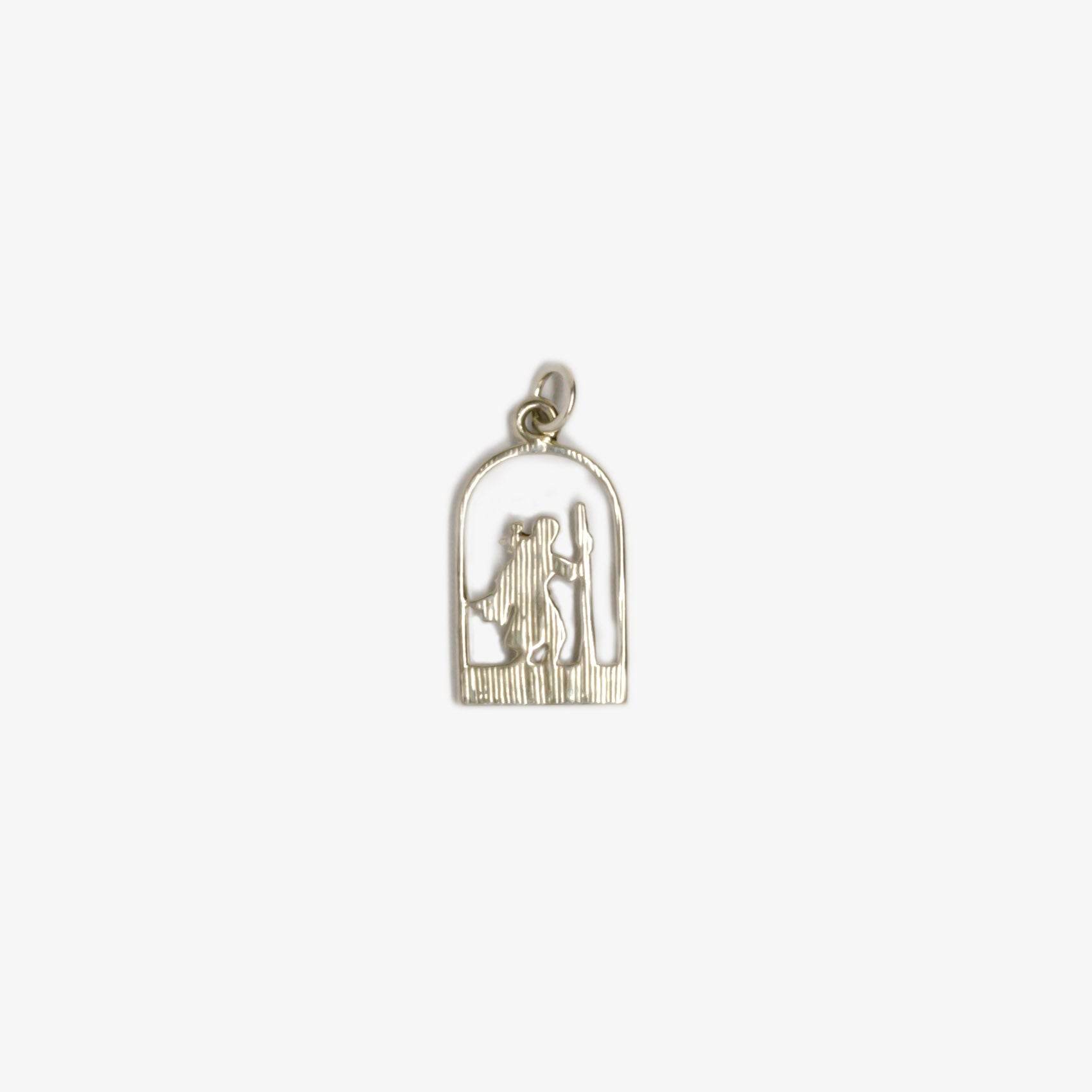 Silver Arched St Christopher Pendant - Jordans Jewellers