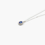 Tanzanite & Diamond Cluster Pendant Necklace - Jordans Jewellers