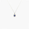 Jordans Jewellers 18ct white gold pre-owned tanzanite and diamond cluster pendant necklace - Alternate shot 1