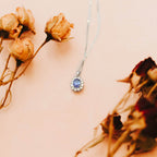 Tanzanite & Diamond Cluster Pendant Necklace - Jordans Jewellers