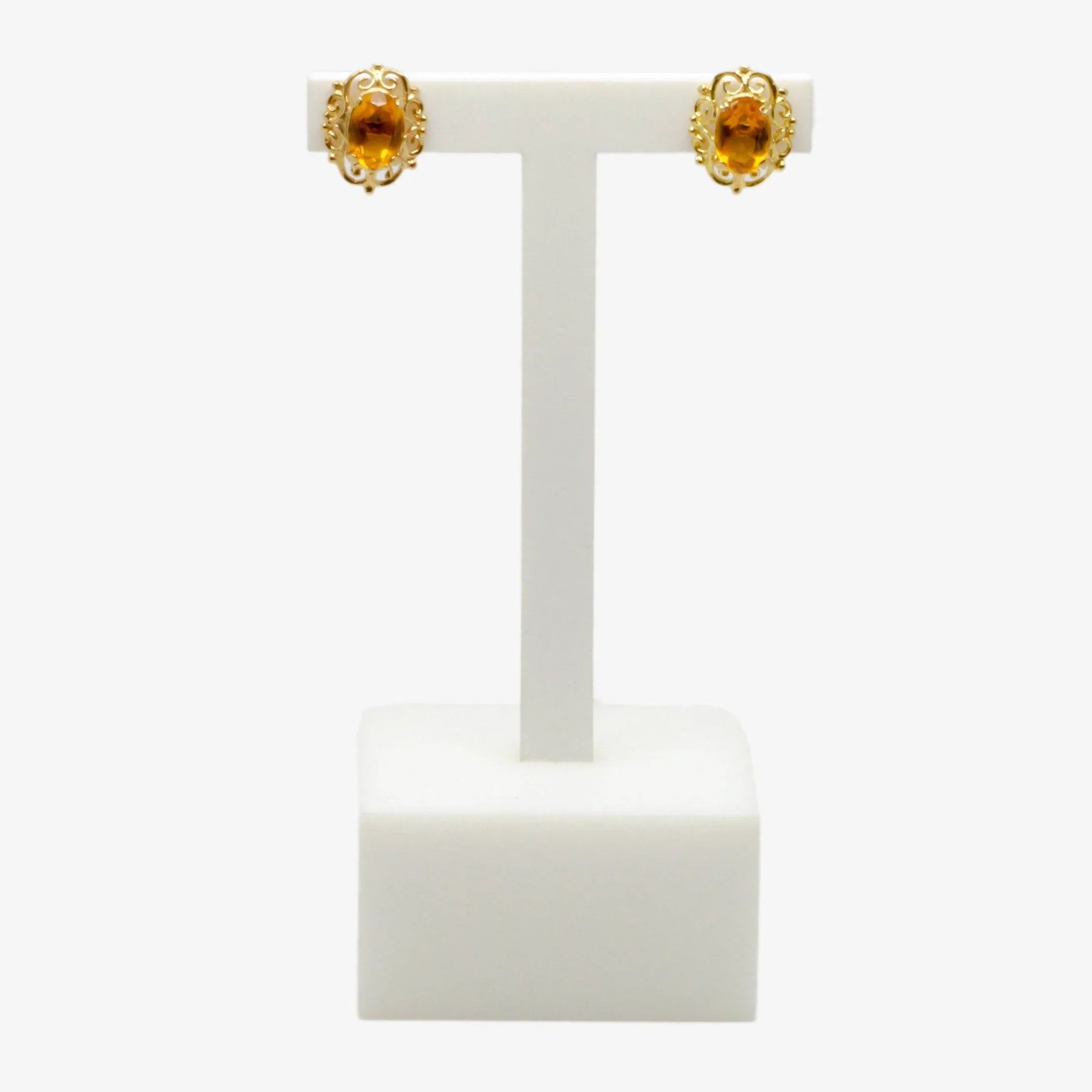 Pre-Owned Citrine Stud Earrings - Jordans Jewellers