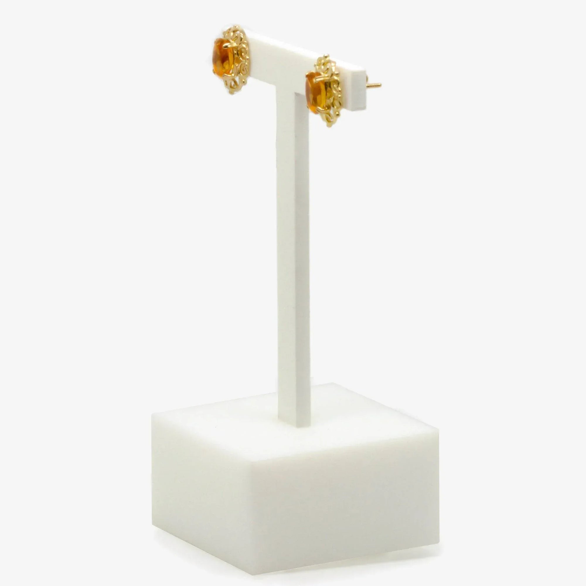 Pre-Owned Citrine Stud Earrings - Jordans Jewellers