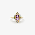 Amethyst Diamond & Aquamarine Ring - Jordans Jewellers