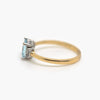 18 Carat Yellow Gold Aquamarine & Diamond Ring