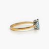 18 Carat Yellow Gold Aquamarine & Diamond Ring